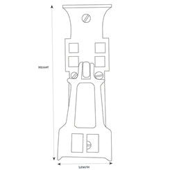 AD-4065 Mackintosh Vertical Drop Pull - Light Antique Finish - Oak Park Home & Hardware