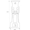 AD-4065 Mackintosh Vertical Drop Pull - Semi-Bright Finish - Oak Park Home & Hardware