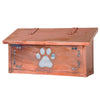 AF-2002 Dog Paw Horizontal Mailbox - Oak Park Home & Hardware