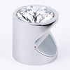 Contemporary Crystal Series-Clear Crystal/Polished Chrome 1'' Knob - Oak Park Home & Hardware