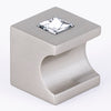 Contemporary Crystal Series-Clear Clear Crystal/Satin Nickel 1'' Knob - Oak Park Home & Hardware