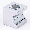 Contemporary Crystal Series-Clear Crystal/Polished Chrome 3/4'' Knob - Oak Park Home & Hardware