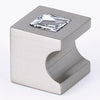 Contemporary Crystal Series-Clear Crystal/Satin Nickel 3/4'' Knob - Oak Park Home & Hardware