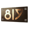 P3-C003PFC-3 Pacific Style House Marker - 3 Numbers - Oak Park Home & Hardware