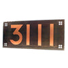 P4-C003PFC-4 Pacific Style House Marker - 4 Numbers - Oak Park Home & Hardware