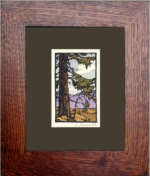 California Redwood Framed Note Card - Oak Park Home & Hardware