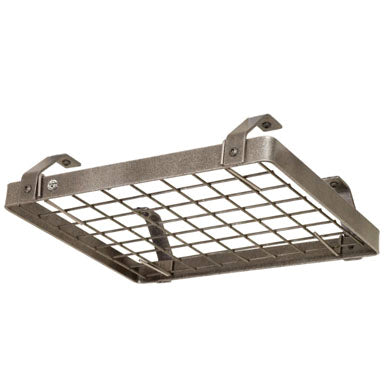 DR20 HS Low-Ceiling Square w/ 6 Hooks in Hammered Steel