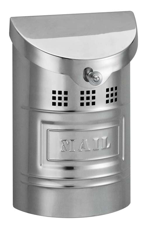 E1M Modern Style Mailbox - Polished Stainless Steel - Oak Park Home & Hardware