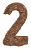 F-NUMBER-2 Rustic Cast Bronze Number 2 - Oak Park Home & Hardware