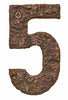 F-NUMBER-5 Rustic Cast Bronze Number 5 - Oak Park Home & Hardware