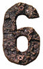 F-NUMBER-6 Rustic Cast Bronze Number 6 - Oak Park Home & Hardware