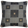 Frank Lloyd Wright FI-1097 DS Storer Block Embroidered Pillow - Dark Grey