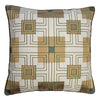 Frank Lloyd Wright FI-1097 DS Storer Block Embroidered Pillow - Gold