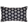 Frank Lloyd Wright FO-1100 DS Imperial Mixed Scale Flower Pillow - Black-White