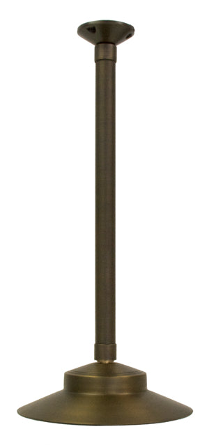 HL-02-SP Brass Hanging Light With Post - Oak Park Home & Hardware