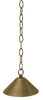 HL-05 Brass Hanging Light With Chain - Oak Park Home & Hardware