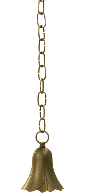 HL-12 Brass Hanging Light With Chain - Oak Park Home & Hardware