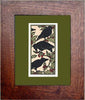 Holly and Crow Framed Note Card - Oak Park Home & Hardware