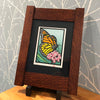 Monarch & Milkweed Framed Print - Mortise & Tenon Frame