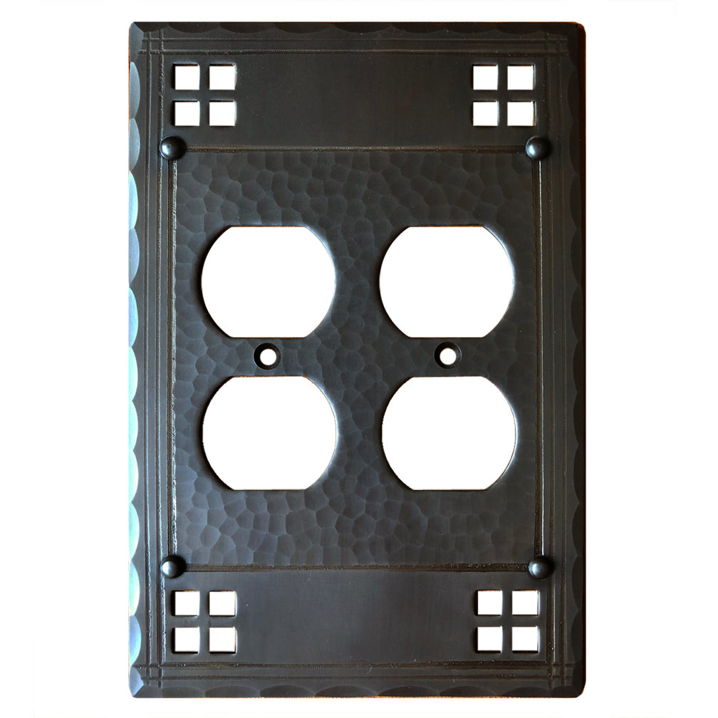 OS-Pacific Style Electrical Plate - 2G-R - Oak Park Home & Hardware