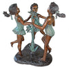 KW29440 Fun In The Sun Girls Cast Bronze Garden Statue - Oak Park Home & Hardware