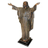 KW29505 Jesus Christ with His Arms Raised Cast Bronze Garden Statue - Oak Park Home & Hardware