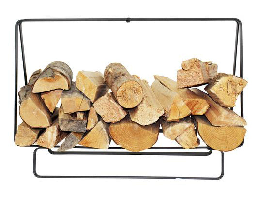 LR37 Indoor/Outdoor Medium Rectangular Fireplace Log Rack - Oak Park Home & Hardware