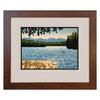 Lake View II Framed Limited Edition Block Print