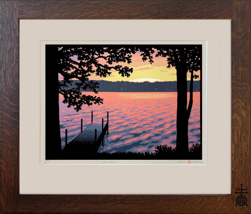 Lake View Framed Print - Oak Park Home & Hardware