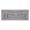 Faith Hope Charity Plaque - Oak Park Home & Hardware