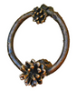 F-DRKNCK-RNG-P Lodgepole Pine Cone Ring Style With Post Door Knocker - Oak Park Home & Hardware