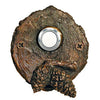 F-DRBELL-LOGCC Log End With Closed Lodgepole Pine Cones Bronze Doorbell - Oak Park Home & Hardware