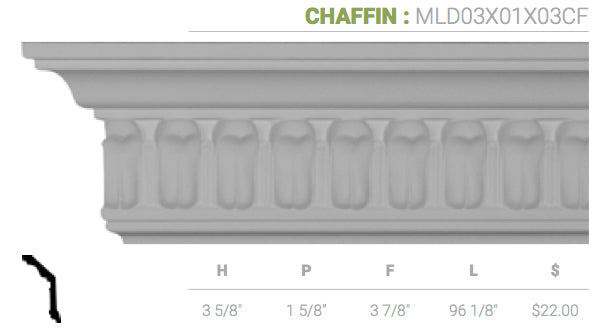MLD03X01X03CF Chaffin Crown Moulding - Oak Park Home & Hardware