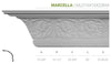 MLD16X16X23MA Marcella Crown Moulding - Oak Park Home & Hardware