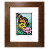 Monarch & Milkweed Framed Print - Matted in White