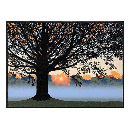 Morning Mist Matted Limited Edition Block Print