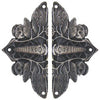 NHH-920-AP Cicada on Leaves Hinge Plate Antique Pewter (sold in pairs) - Oak Park Home & Hardware