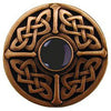 NHK-158-AC-O Celtic Jewel/Onyx - Antique Copper - Oak Park Home & Hardware