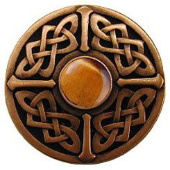 NHK-158-AC-TE Celtic Jewel/Tiger Eye - Antique Copper - Oak Park Home & Hardware