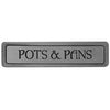 NHP-304-AP Pots & Pans Pull Antique Pewter (Horizontal) - Oak Park Home & Hardware