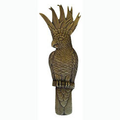 NHP-325-AB-R Cockatoo Pull Antique Brass (Vertical - Right side) - Oak Park Home & Hardware