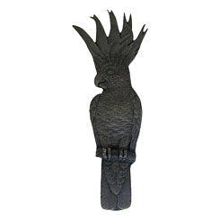 NHP-325-BP-R Cockatoo Pull Brilliant Pewter (Vertical - Right side) - Oak Park Home & Hardware