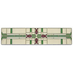 NHP-617-AP-A Prairie Tulips Pull Antique Pewter/Spring Green - Oak Park Home & Hardware