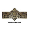 NHP-678-AB Dianthus Pull Antique Brass - Oak Park Home & Hardware