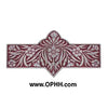 NHP-678-AP-A Dianthus Pull Antique Pewter/Cayenne - Oak Park Home & Hardware