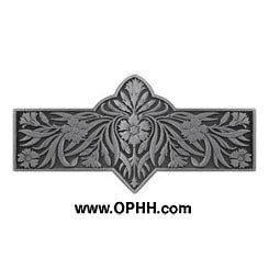 NHP-678-AP Dianthus Pull Antique Pewter - Oak Park Home & Hardware