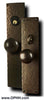 Hammered Style Knob to Knob Entry Set - Oak Park Home & Hardware