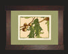 Oak Leaves and Acorn by Hannah Borger Overbeck Framed Print - Oak Park Home & Hardware