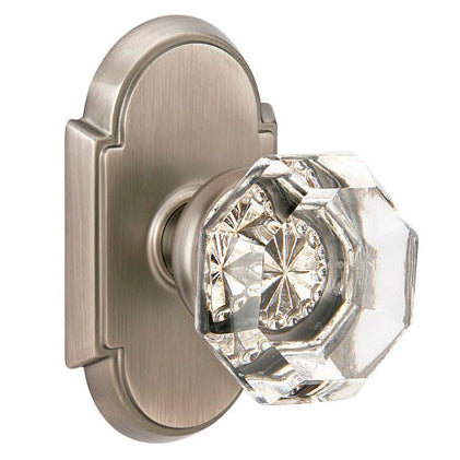 Old Town Clear Crystal Knob-Brass - Oak Park Home & Hardware