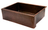 KASDB30229 30'' Copper Hammered Kitchen Apron Single Basin Sink - Oak Park Home & Hardware